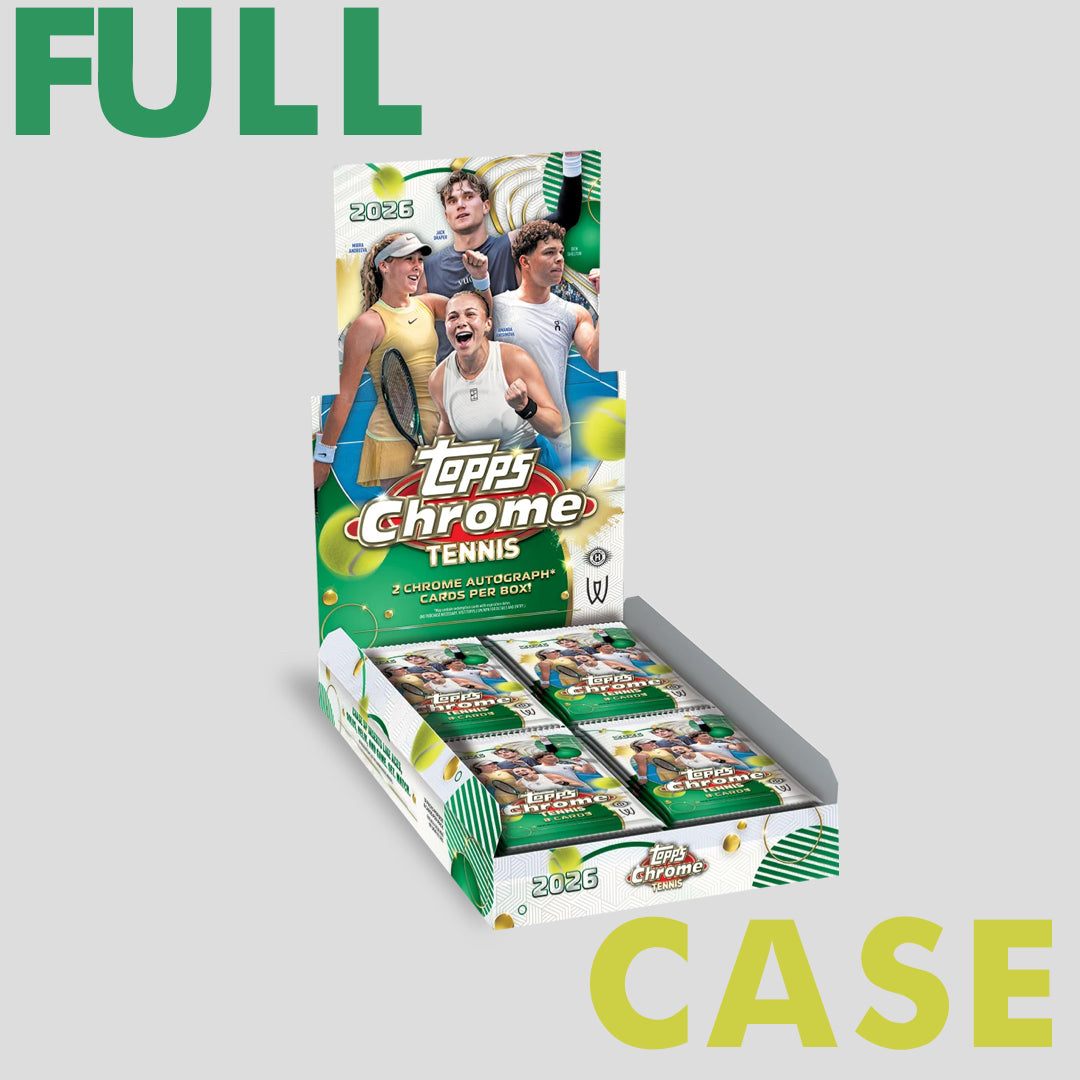 2026 Topps Chrome Tennis Hobby Box Case (12 boxes) - Topps