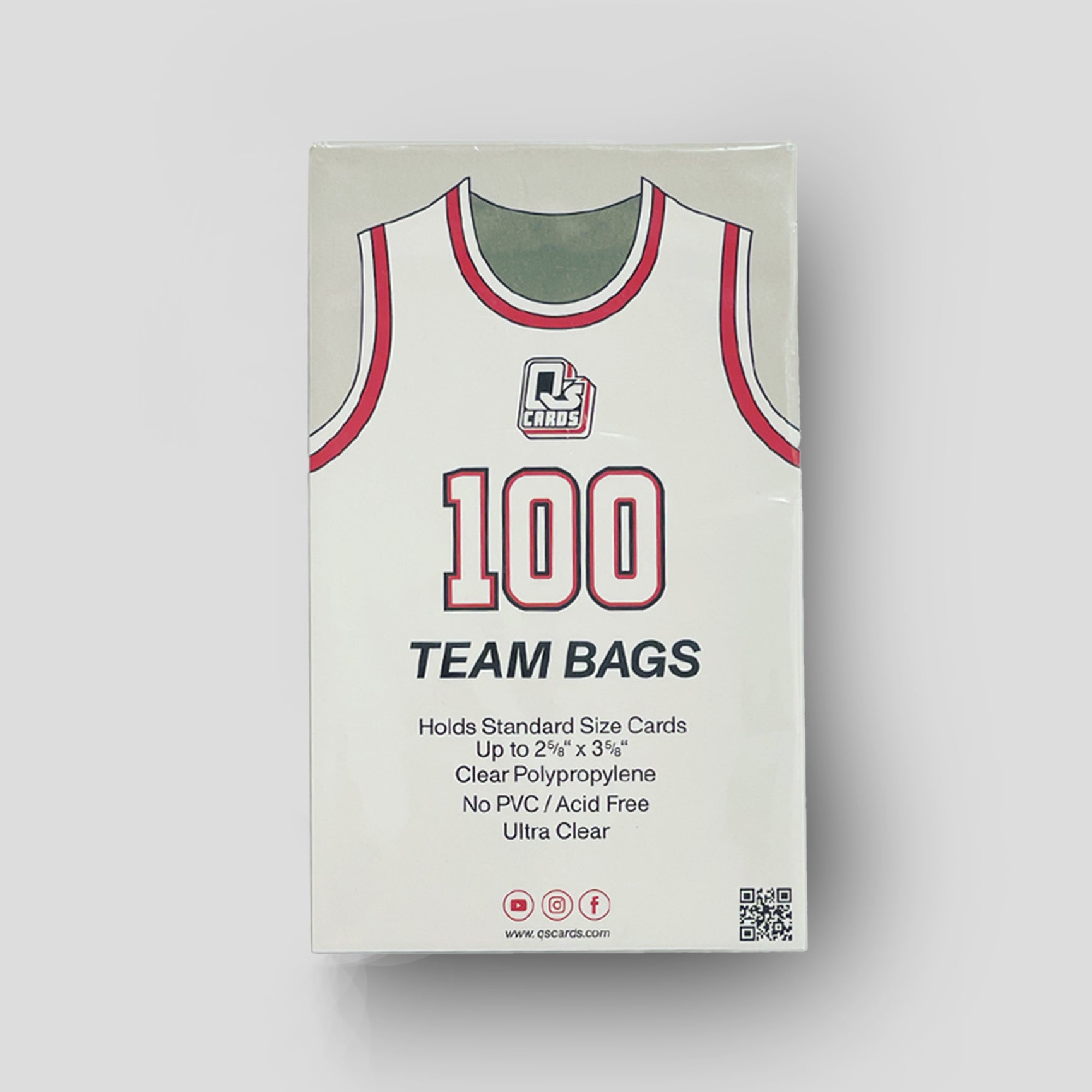 Q’s Cards Card Team Bags 100ct Pack - Q's Cards