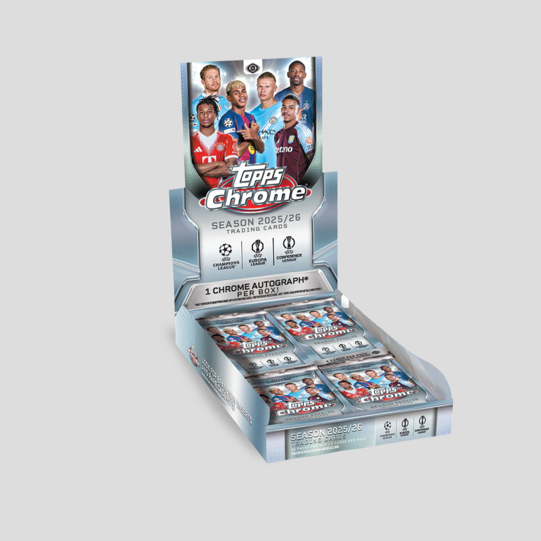 2025-26 Topps Soccer Chrome UCC UEFA Club Competitions Hobby Box Box - Q's Cards