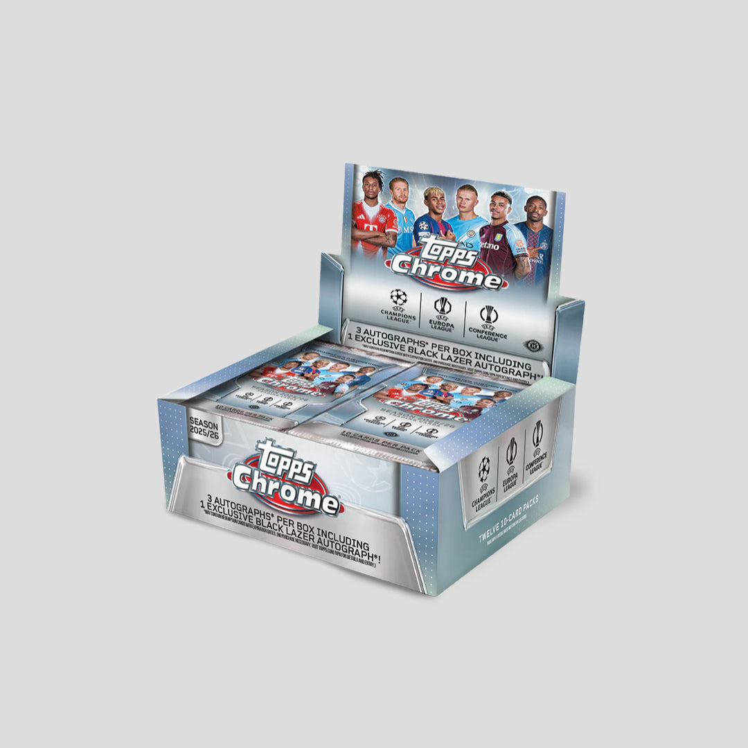 2025-26 Topps Soccer Chrome UCC UEFA Club Competitions Jumbo Box