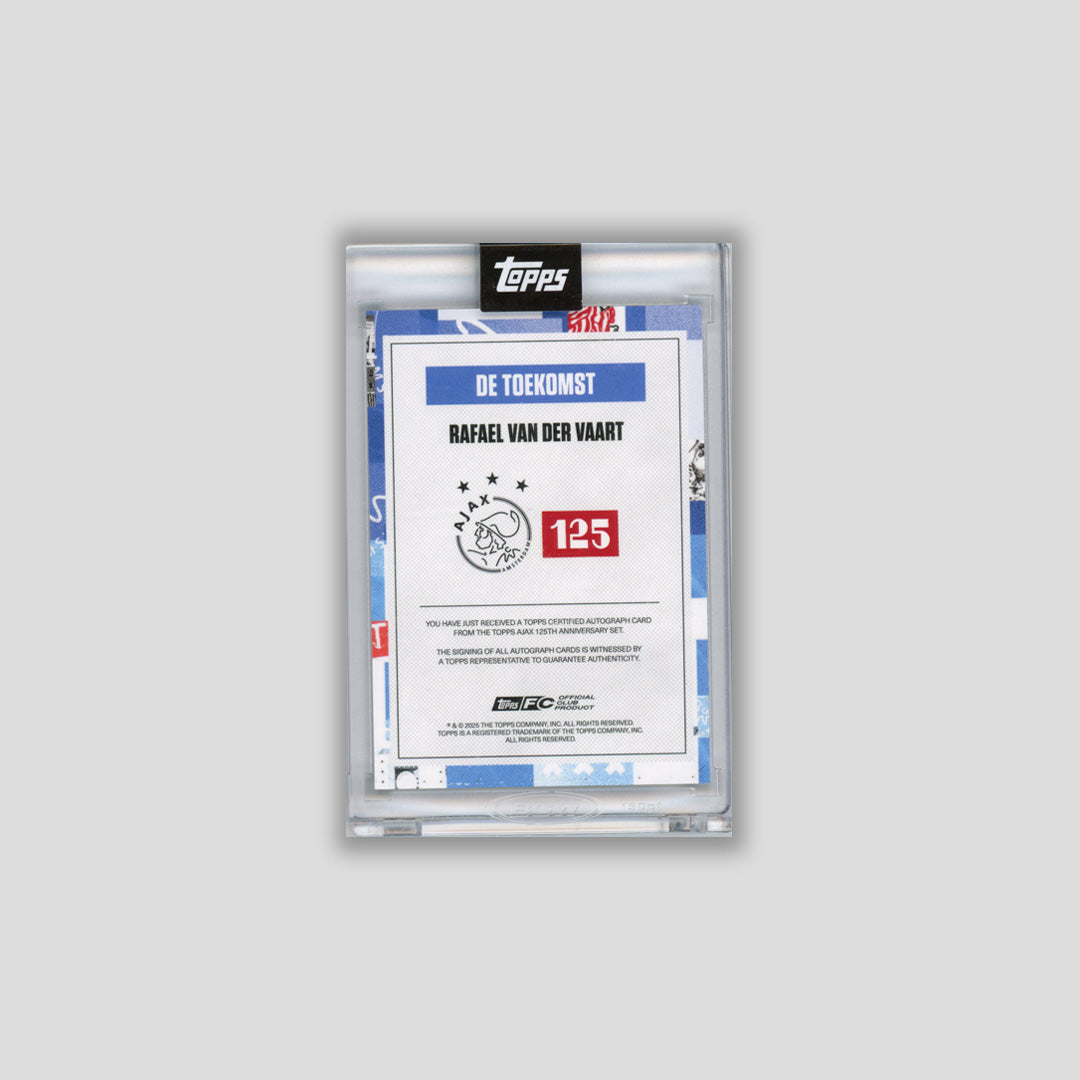 2025 Topps Ajax 125h Rafael van der Vaart De Toekomst Blue Auto /49 # - CDP