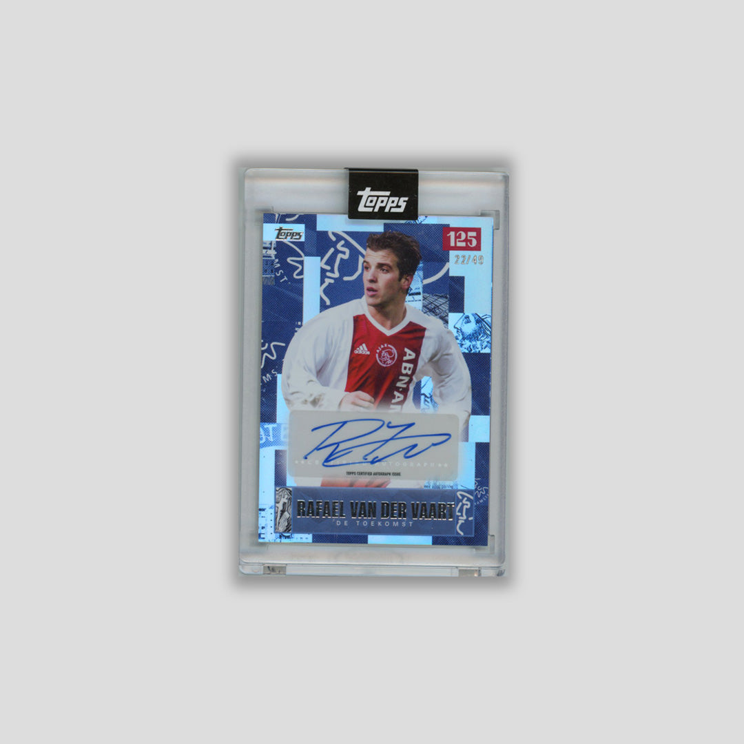 2025 Topps Ajax 125h Rafael van der Vaart De Toekomst Blue Auto /49 # - CDP
