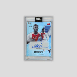 2025 Topps Ajax 125th Aron Winter De Amsterdammers Blue Auto /49 #